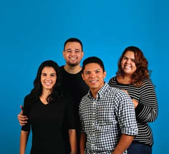 family with two teenagers